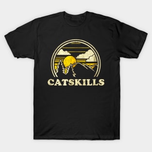 Catskills New York NY Shirt Vintage Hiking Mountains T-Shirt